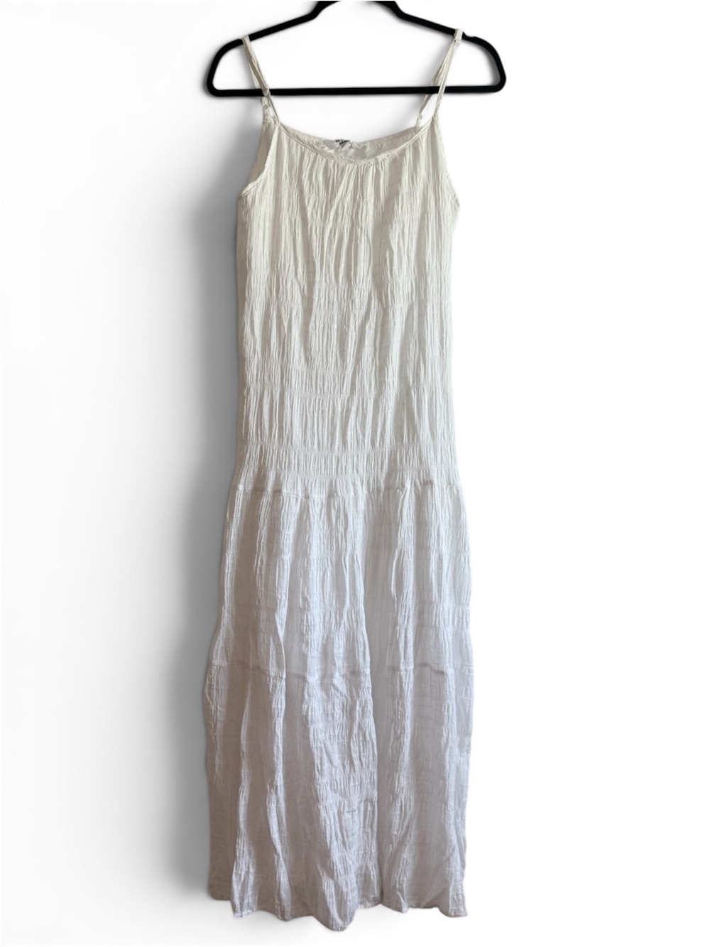 BB Dakota Cream White Spaghetti-Strap Maxi Dress